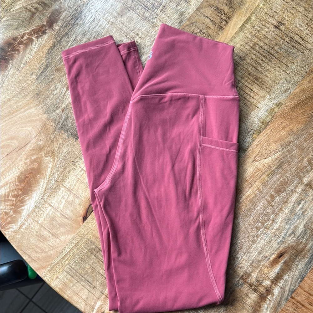 BuffBunny Rosa Pocket Leggings- Terracotta